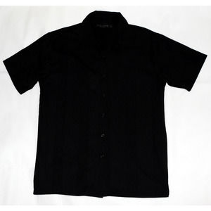 Positano Men's Short Sleeve Button Front Textured Shirt Size‎ Small